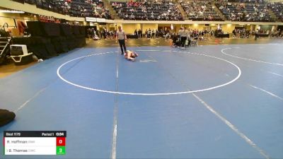 Boys 3rd-4th Grade - 67 Cons. Semis - Rowan Hoffman, Iowa vs Bruce Thomas, Central Iowa Wrestling Club /Team Intensity