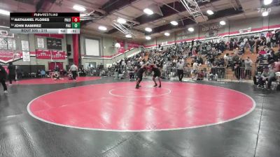 215 lbs Cons. Round 3 - Nathaniel Flores, Paloma Valley vs John Ramirez, Pacifica/Oxnard