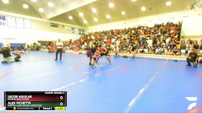 175 lbs Champ. Round 2 - Jacob Aguilar, Orange High School vs Alex Pichette, Portola High School Wrestling