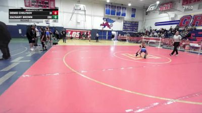 49-53 lbs Round 1 - Zachary Brown, Inland Elite Wrestling Club vs Demid Cheltsov, Savage House