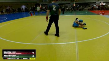 85 lbs Cons. Round 2 - Maddex Mills, STMA (St. Michael/Albertville) vs Elias Nelson, WDC (Wadena/Deer Creek)