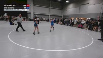 120 lbs Champ. Rd Of 64 - Chloe Medlock, Putnam City West High School Wrestling vs Erin Marquez, Best Trained Wrestling