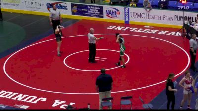 150 lbs Consi Of 8 #1 - Maddisyn Mullen, Knoch vs Jasmine Baker, Central Dauphin