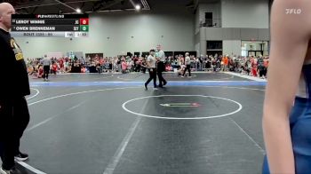 95 lbs Champ. Round 1 - Owen Brenneman, Slyfox vs Leroy Winnie, Junction City