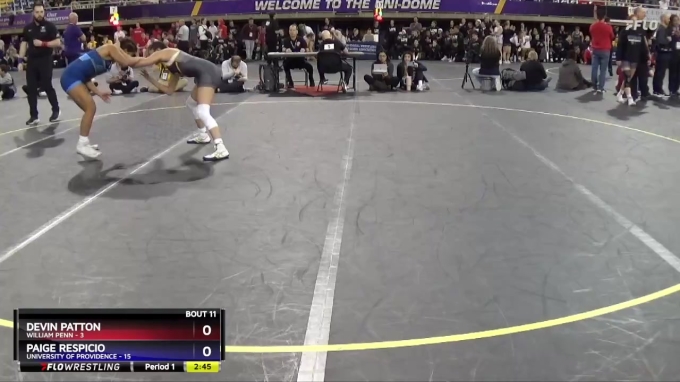 131 lbs Quarters & 1st Wb (16 Team) - Devin Patton, William Penn vs ...