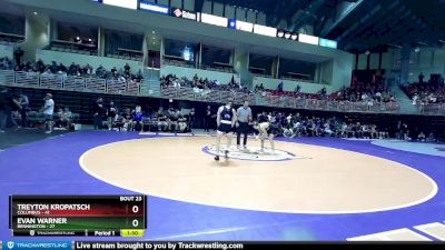 132 lbs Semis & 3rd Wb (16 Team) - Treyton Kropatsch, Columbus vs Evan Warner, Bennington