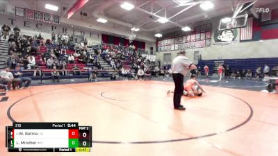 215 lbs Cons. Round 5 - Maddux Botma, Liberty vs Levi Mincher, Imperial High School