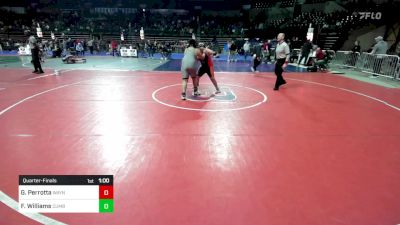 185 lbs Quarterfinal - Gianni Perrotta, Wayne vs Francis Williams, Cumberland