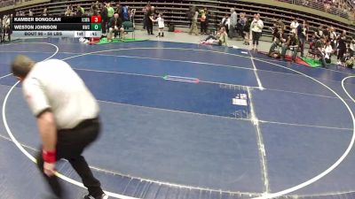 58 lbs Quarters - Kamber Bongolan, Iron County Wrestling Academy vs Weston Johnson, Northside Wrestling Club