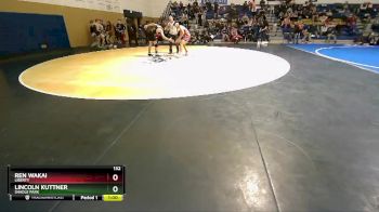 132 lbs Cons. Round 3 - Ren Wakai, Liberty vs Lincoln Kuttner, Shadle Park