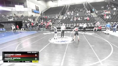 116 lbs Cons. Round 1 - Anthoney Conde, Viewmont vs Maddox Watson, Corner Canyon