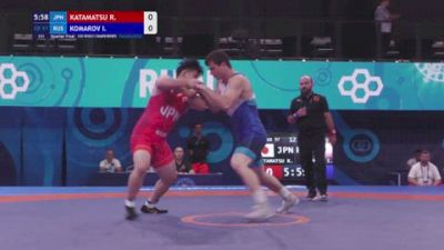 97 kg 1/4 Final - Ryosei Katamatsu, Japan vs Ilia Komarov, Russia