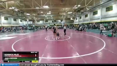 145 lbs Champ. Round 1 - Dominick Miles, Spearfish Youth Wrestling vs Jake Kadoun, Oakes