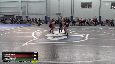 184 lbs Cons. Round 4 - Sam Francis, Roanoke College vs Ty Saeturn, Norwich