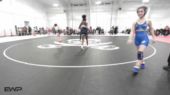 110 lbs Rr Rnd 5 - Daijah Harris, Ponca City LadyCat Wrestling vs Kaiya Potts, Sand Springs JH Girls