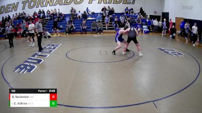 189 lbs Cons. Round 3 - Cody Adkins, Beaver County Christian School vs Bryson Beckstein, Greenville