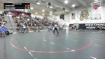 285 lbs Semifinal - Jayden Baer, Quartz Hill vs Julian Gomez, Valencia/Placentia