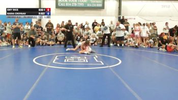 40 lbs Rr Rnd 1 - Emy Rice, Okie Girls - W vs Nadia Croteau, PA West Yellow - W