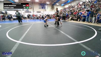 40 lbs Quarterfinal - Lucas Weisinger, Wyandotte Youth Wrestling vs Everett Long, Tiger Trained Wrestling