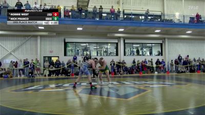 285 lbs 3rd Place Match - Robbie West, Lycoming vs Nick Franco, Brockport