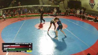 80 lbs Quarterfinal - Dominic Marmolejo, Nevada vs Gabe Wolfley, Idaho