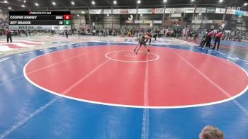 100 lbs Cons. Round 1 - Cooper Kimrey, Northeast MT Wrestling Club vs Jett Brakke, Governor Wrestling