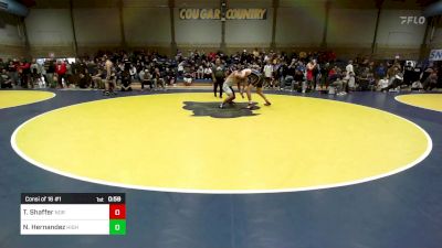 160 lbs Consi Of 16 #1 - Tanner Shaffer, Norwin (PA) vs Nick Hernandez, Highland-Bakersfield