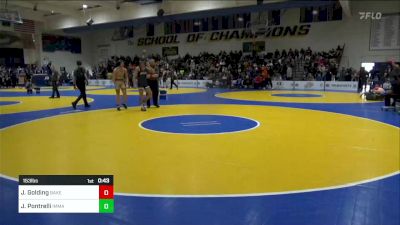 153 lbs Consi Of 32 #2 - Jackson Golding, Bakersfield vs Joey Pontrelli, Immaculate Conception (IL)