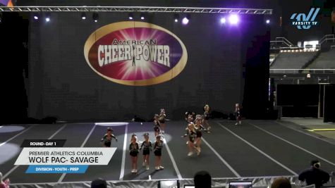 Premier Athletics Columbia - Wolf PAC- SAVAGE [2025 L1.1 Youth - PREP Day 1] 2025 Cheer Power Nashville Showdown