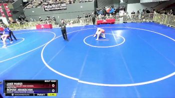 113 lbs Champ. Round 1 - Jake Marzi, Temecula Valley High School Wrestling vs Roman Arakelyan, Sunkist Kids/Monster Garage