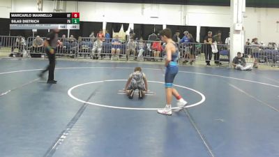 95 lbs Quarterfinal - Marcarlo Mannello, NY vs Silas Dietrich, PA