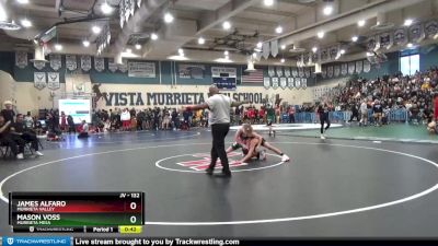 132 lbs 3rd Place Match - James Alfaro, Murrieta Valley vs Mason Voss, Murrieta Mesa