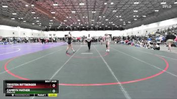 140 lbs Quarterfinal - Camryn Mather, Paola HS vs Trysten Rittberger, Yukon