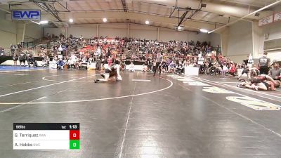 98 lbs Quarterfinal - Gabe Terriquez, Raw Wrestling Club vs Asher Hobbs, Salina Wrestling Club