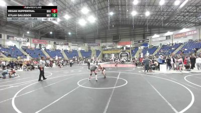 109 lbs Quarterfinal - Regan Huppenthal, Brighton WC vs Kylah Gallegos, Mile High WC