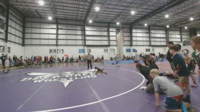 50 lbs Round 1 (4 Team) - Wyatt Oliver, NORTH CAROLINA WRESTLING FACTORY vs Reginald Norwood, PINNING PYTHONS