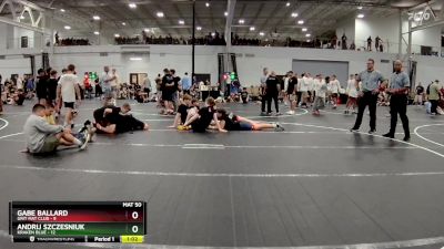 126 lbs Round 4 (8 Team) - Gabe Ballard, Grit Mat Club vs Andrij Szczesniuk, Kraken Blue