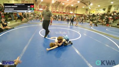 58 lbs Final - Jaxson Wright, Bartlesville Wrestling Club vs Ace Durao, Bartlesville Wrestling Club