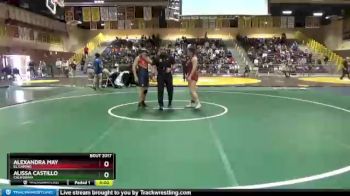 132 lbs Quarterfinal - Alexandra May, El Camino vs Alissa Castillo, California