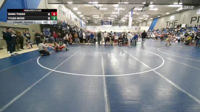 115 lbs Champ. Round 1 - Tyler Moss, Herriman vs Sama Tuuao, Team Prestige Wrestling