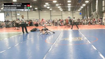 84 lbs Round 4 (1:30pm Friday) - William Connor Craig, Florida Elite vs Braylon Decker, Terps Xpress
