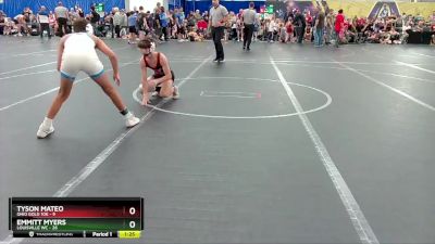 100 lbs Round 4 (8 Team) - Emmitt Myers, Louisville WC vs Tyson Mateo, Ohio Gold 10k