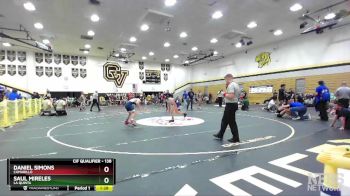 138 lbs Quarterfinal - Daniel Simons, Camarillo vs Saul Mireles, La Quinta