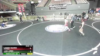 94 lbs Semifinal - Landen Squires, California vs Luke Loren, Sunkist Kids Monster Garage