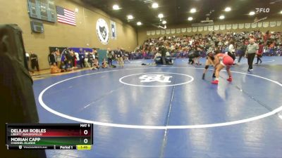 125 lbs Champ. Round 2 - Delilah Robles, Liberty (Bakersfield) vs Moriah Capp, Channel Islands