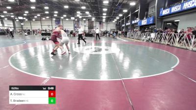 152 lbs Consi Of 32 #1 - Aidan Cross, NJ vs Tanner Bradeen, ME