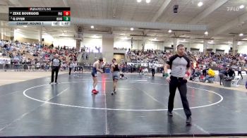 AA 106 lbs Champ. Round 1 - Zeke Bourgois, Page High School vs Q Dyer, Bradley Central High School