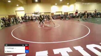 60 lbs Semifinal - Tanner Frothinger, Team Idaho Wrestling Club vs Garrett Reece, Black Fox Wrestling Academy