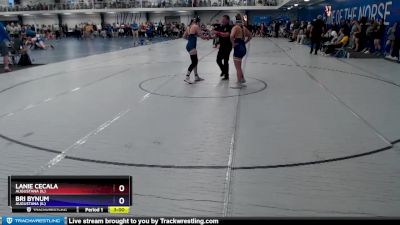 138 lbs Cons. Round 2 - Bri Bynum, Augustana (IL) vs Lanie Cecala, Augustana (IL)