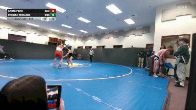 144 lbs Cons. Round 6 - Deegan Walling, Kelly Walsh vs Caide Peak, Natrona County